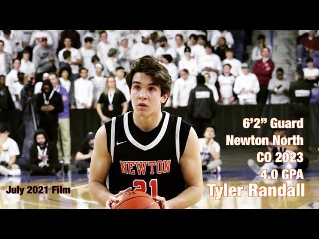 Tyler Randall 2023 6’2” Guard Newton North (July 2021 Film)