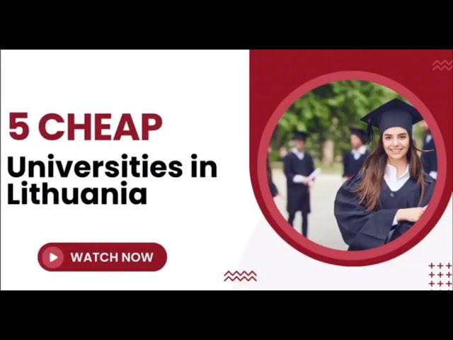 Apply to these affordable universities in Lithuania #lithuania #cheap #cheapest #universities