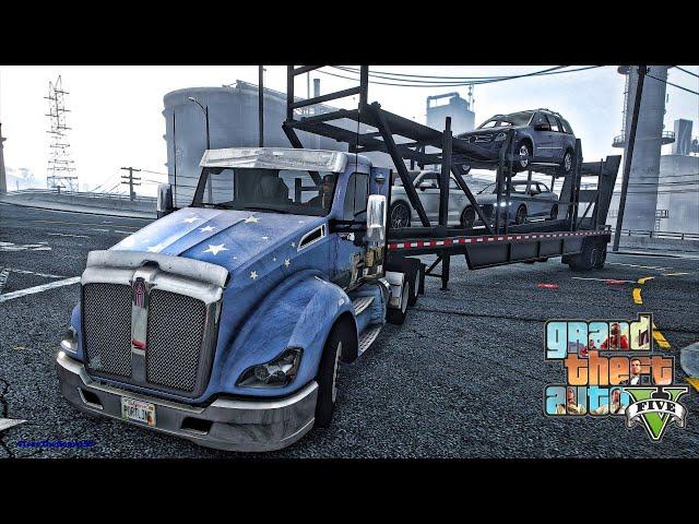 GTA 5 MODS LA REVO LET'S GO TO WORK CAR HAULER JOB