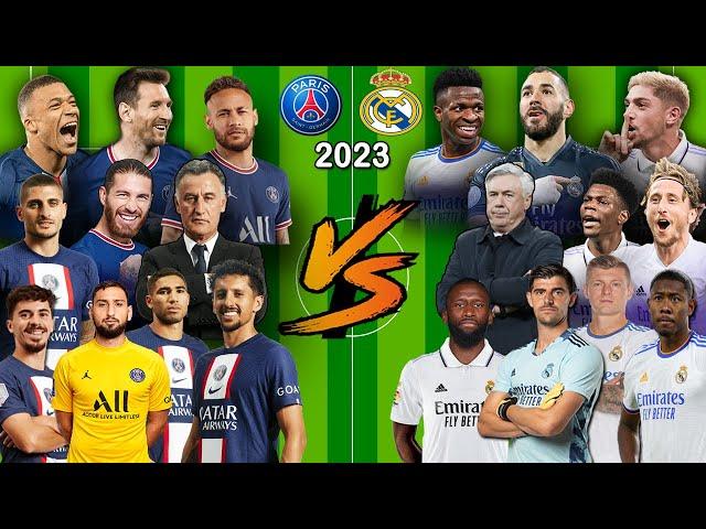 2023 PSG VS 2023 Real Madrid  (Messi, Mbappe, Neymar, Benzema, Vinicius, Valverde) EXTREME VS