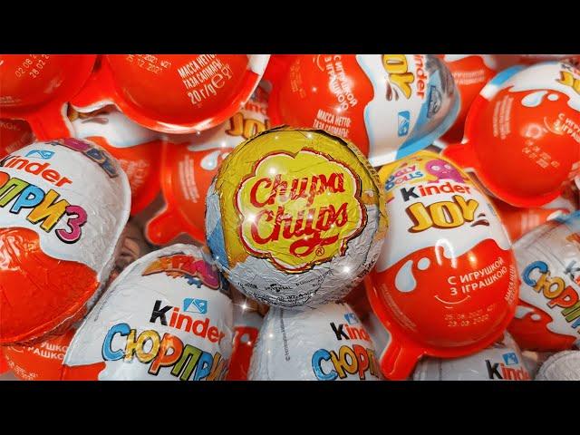 Yummy Chupa Chups Kinder Surprise -  A Lot Of Kinder Surprise Egg Toys