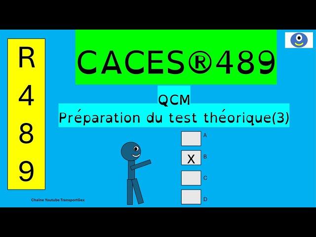 CACES®R489 test théorique n°3 #caces #bacpro #logistique #logistics