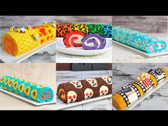 BEST DECORATED CAKE ROLLS, RAINBOW LEOPARD, SNOWFLAKE FROZEN, SUNFLOWER, HANIELA'S