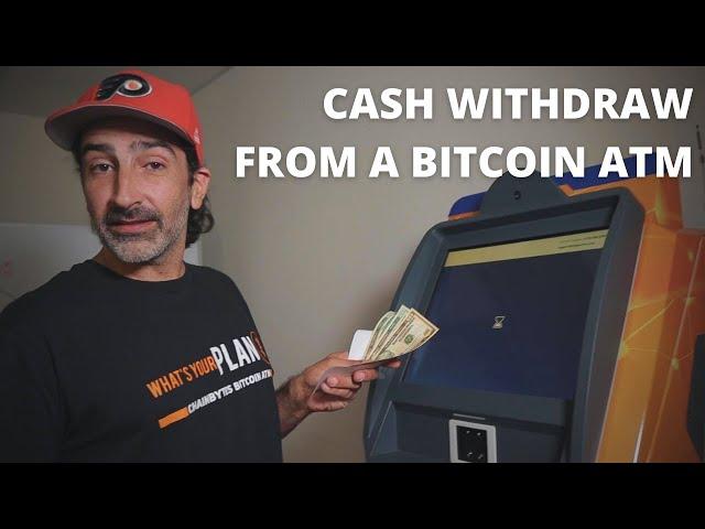 How to withdraw cash from Bitcoin ATM machine