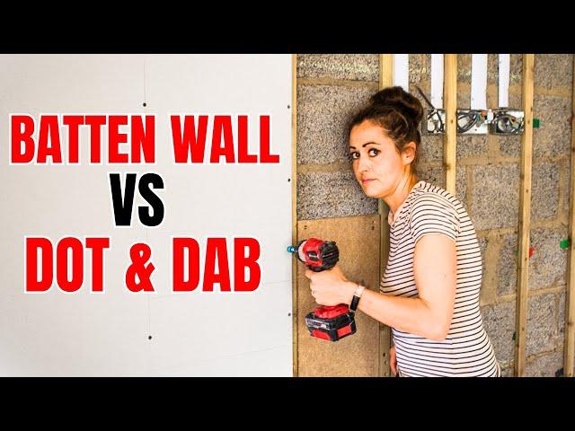 Why I DITCHED dot & dabbed plasterboard for a batten wall