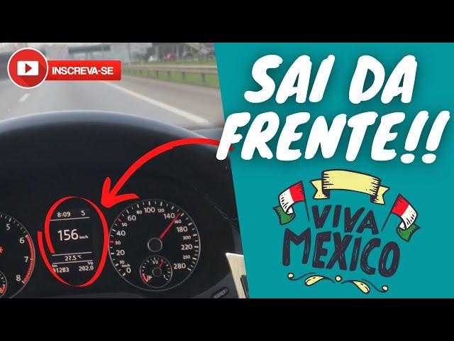 JETTA TSI ACELERANDO NO MEXICO, ESCAPAMENTO DIRETO !! DOWNPIPE + SÓ O CANO 200cv #ÉOSGURI #MEXICO