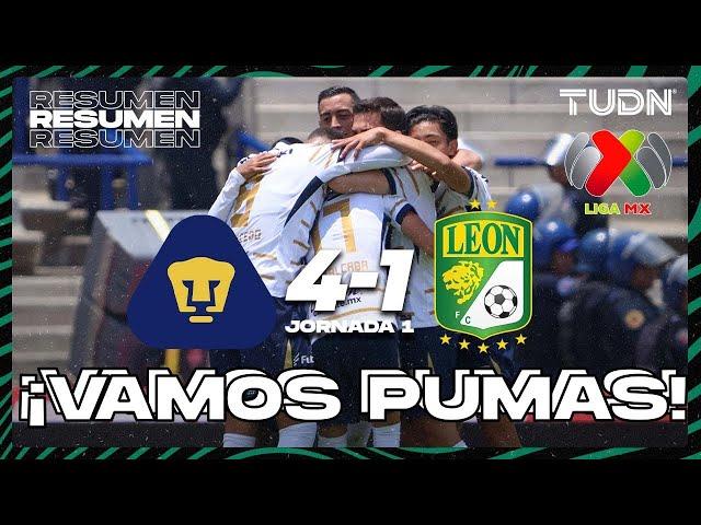 HIGHLIGHTS | Pumas 4-1 León | Liga Mx -AP2024 - J1 | TUDN