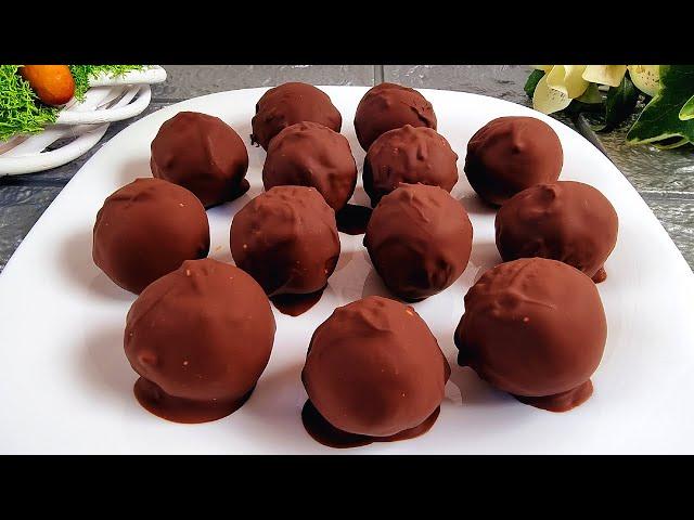 Homemade sweets in 5 minutes - Fast and healthy recipe! NO sugar, NO baking!