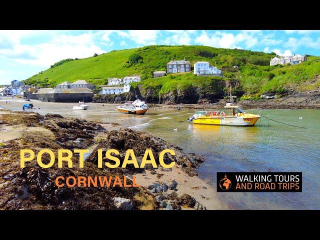 Port Isaac  Cornwall Village Tour and South West Coast Path walk  Doc Martin TV Series  4K Video