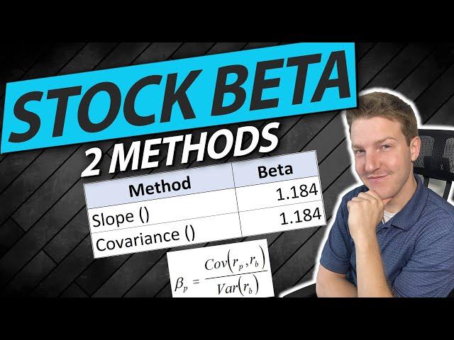 How to Estimate the Beta of a Stock in Excel