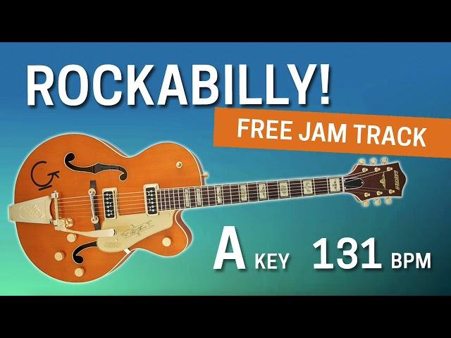 Free ROCKABILLY Country Jam Track in A Major, 131 bpm