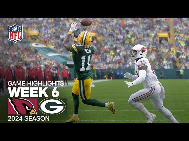 Arizona Cardinals vs. Green Bay Packers Game Highlights | NFL 2024 Season Week 6