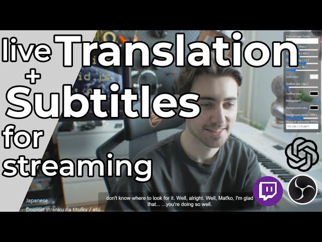 Add Live Subtitles and Translation to your Livestreams! (OpenAI's Whisper AI)