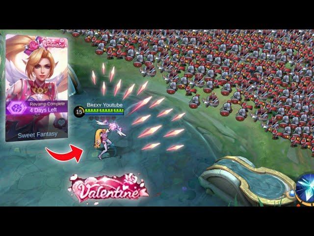 Revamped Valentine Miya 500% attack speed vs 1,000 minions