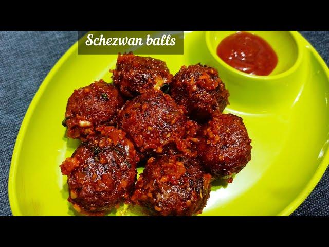 Schezwan balls | Schezwan recipe | Schezwan manchurian dry | ಶೇಜ್ವಾನ್ ಬಾಲ್ಸ್ | The Food Developer