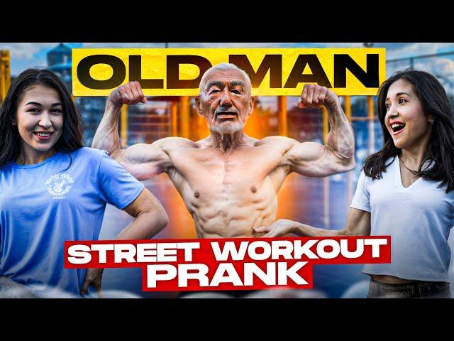 Old Man Street Workout! PRANK