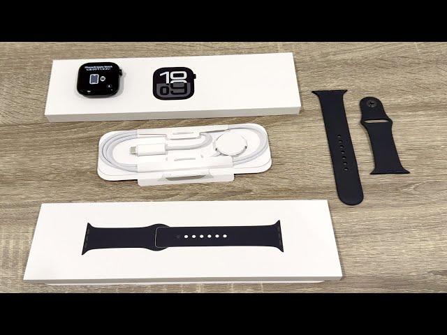 Apple Watch Series 10 Unboxing: Jet Black! (Aluminum 46mm)