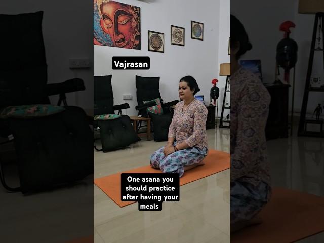 Vajrasan / yoga to practice after meals to reduce weight #weightloss #vajrasana  #officeyoga