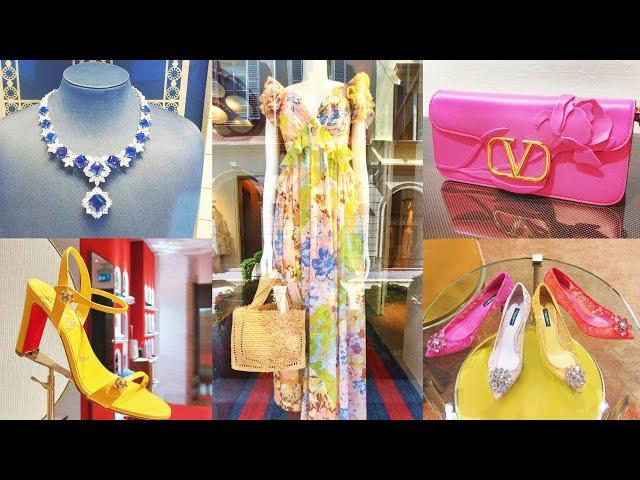 Shopping in Milan: D&G, VALENTINO, LOUBOUTIN, ZIMMERMANN, DAMIANI, LV.... Luxury Shopping Vlog 2024.