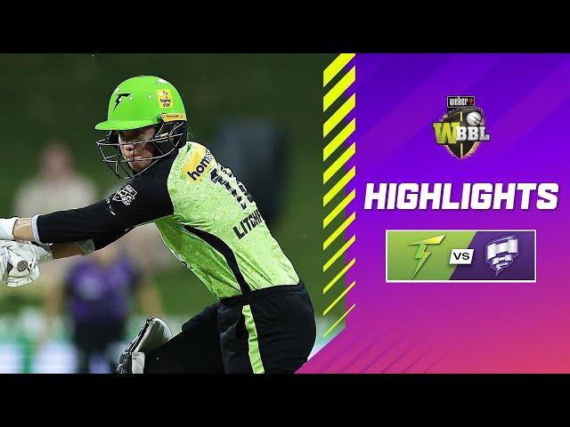 Litchfield Stands Up In Knockout | Sydney Thunder v Hobart Hurricanes | #WBBL10