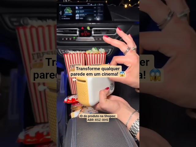 SEU CINEMA EM CASA! #achadinhos #shopee #projetor #portatil #tech #promo #cinemaemcasa