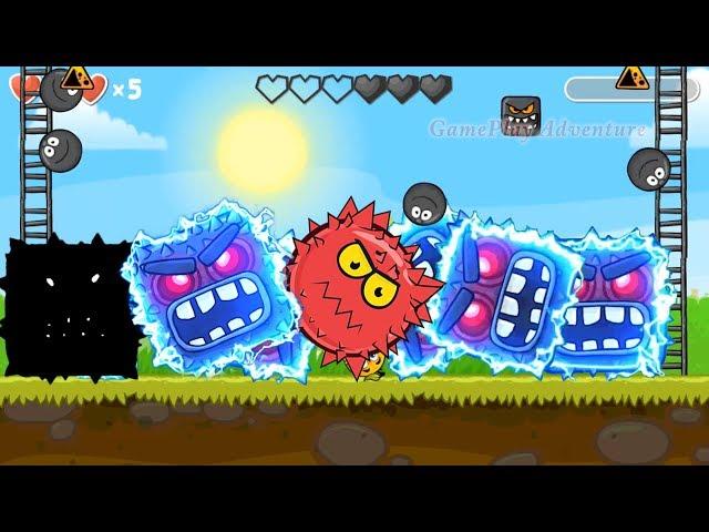 Red Ball 4 : All Shape Of Bosses Volume 5 ' Fusion Battle ' with Black ball, C.Orange ball, Red ball