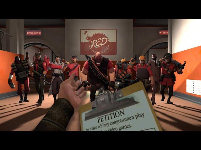 TF2 Mercs Meet The Postal 2 Dude