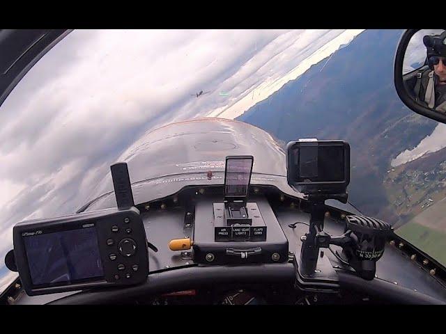 Warbird trainer tail chase