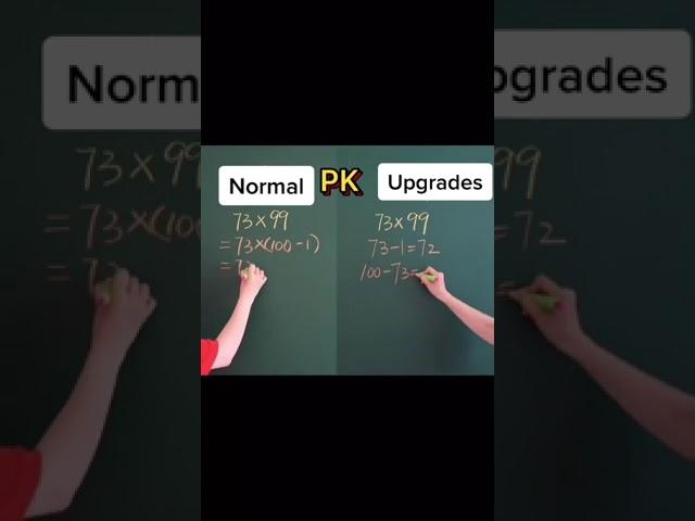 Normal vs upgrades || mathematics challenge || 