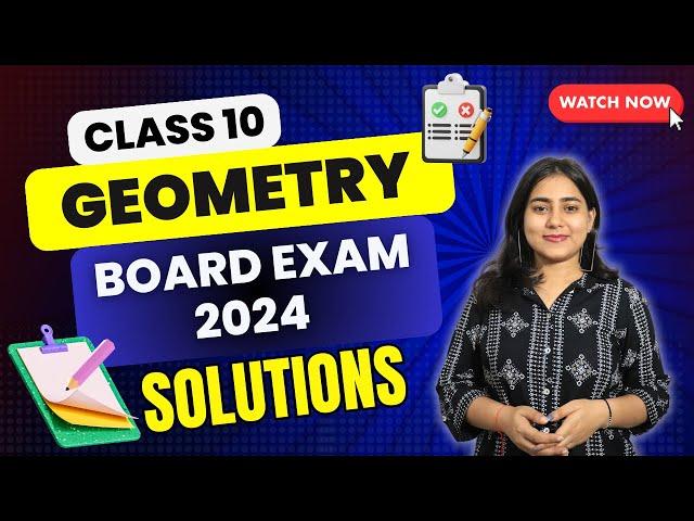 LIVE | Geometry Paper solutions | Class 10 SSC Board exam 2024 | Maharashtra Board @GalaxyofMaths