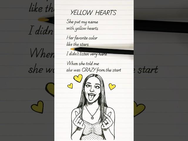  Yellow Hearts – Ant Saunders (Lyrics + Subtitles) TikTok Trend 