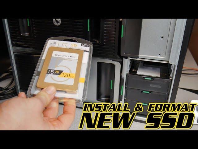 HOW TO INSTALL AND FORMAT A NEW SSD (WINDOWS)