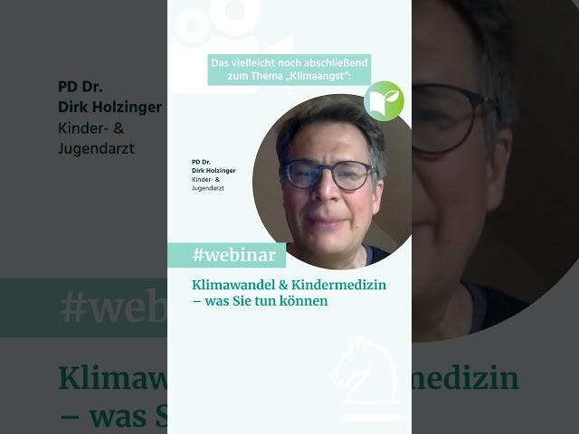 Webinar: Klimawandel und Kindermedizin: Was Sie wissen müssen und tun können #shorts