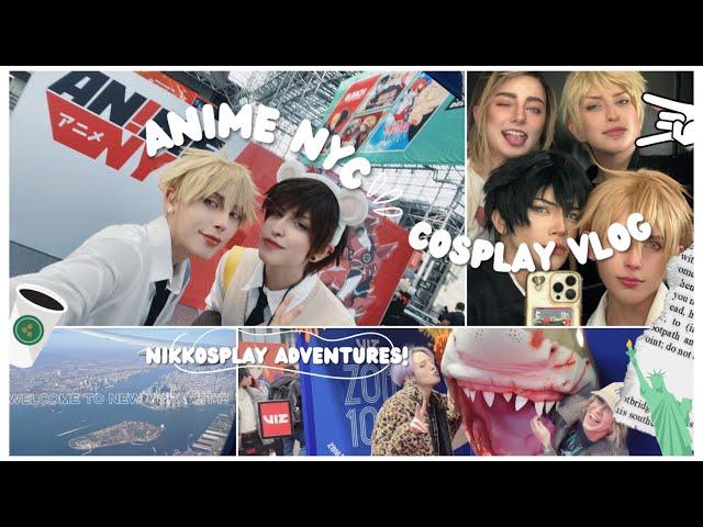 Come with me to Anime NYC  New York City Cosplay vlog and Cosplayer booth Meet n greet