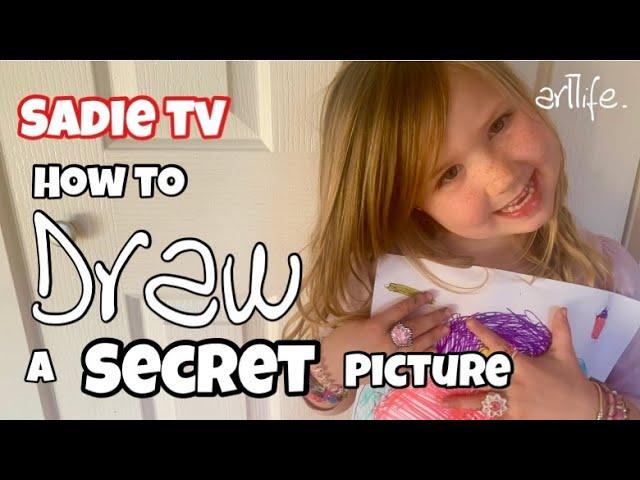 SADIE TV: How to DRAW a SECRET picture #artlife #artteacher #sadietv