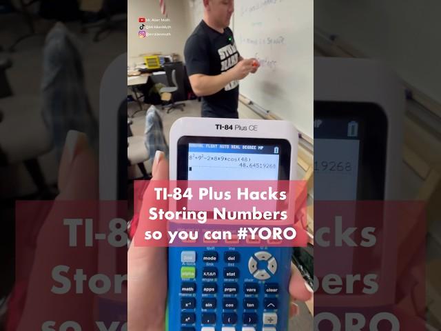 TI-84 Plus Tips and Tricks: Storing a Number #tips #hacks #howto #calculator #teacher #maths