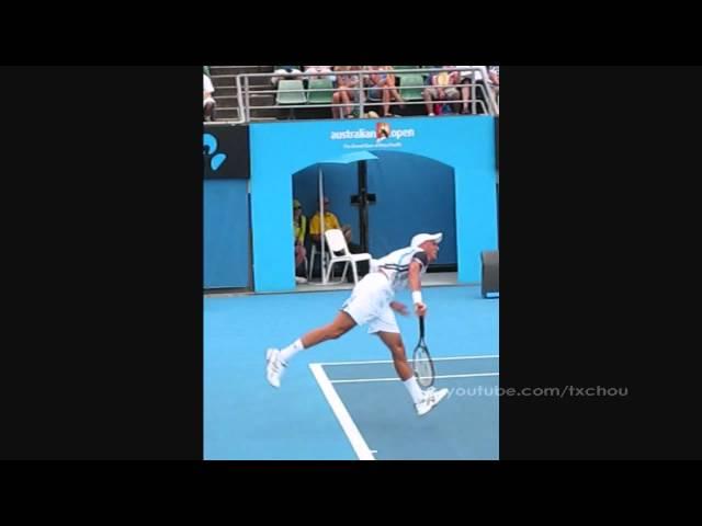 Nikolay Davydenko - Serve, Backhand & Volley in Slow Motion