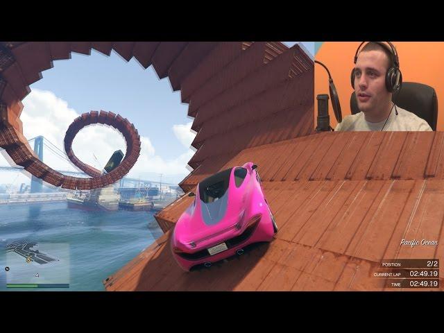 Mega Spiral Corkscrew! GTA V TRKE ONLINE