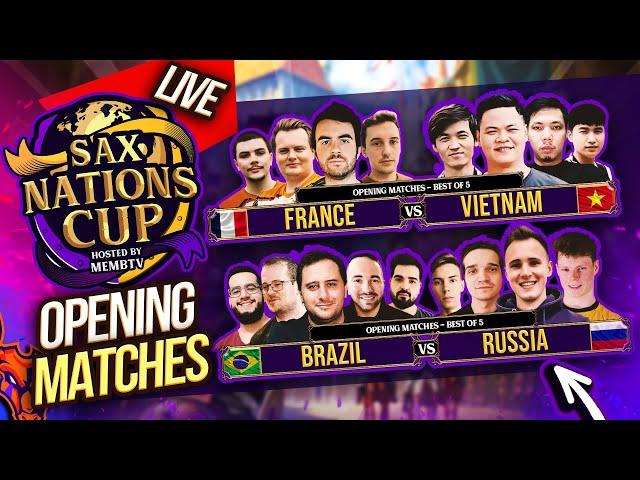 SAX NATIONS CUP MAIN EVENT France vs Vietnam | Brazil vs Russia #ageofempires2 #aoe2 (19-10-24)