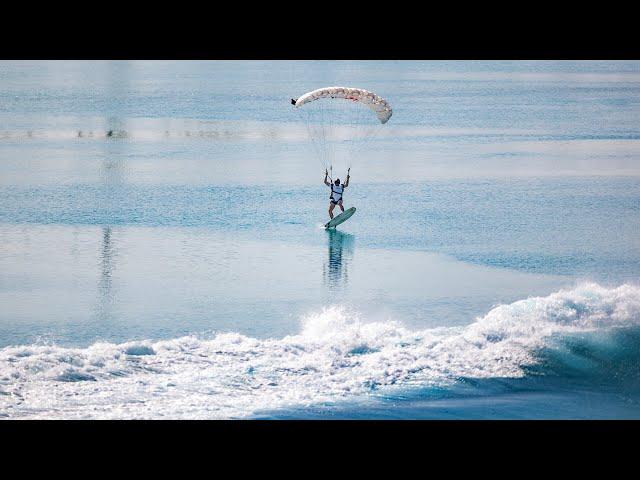 Sebastián Álvarez Skydives Into Surf Abu Dhabi Wave Pool