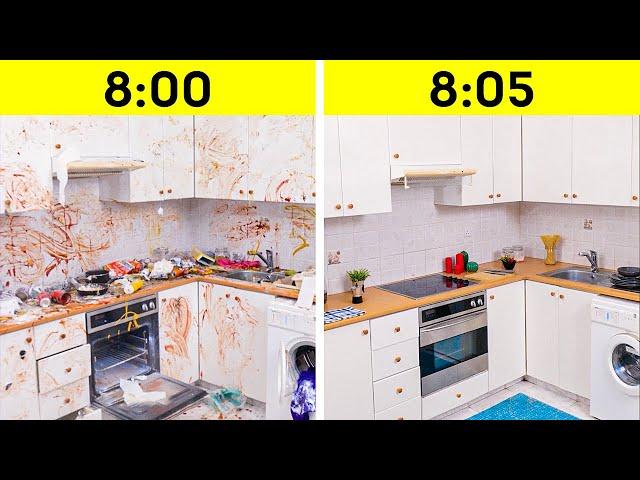 Clever Cleaning Hacks To Keep Your Kitchen & Home Spotless  || QUICK & EASY!