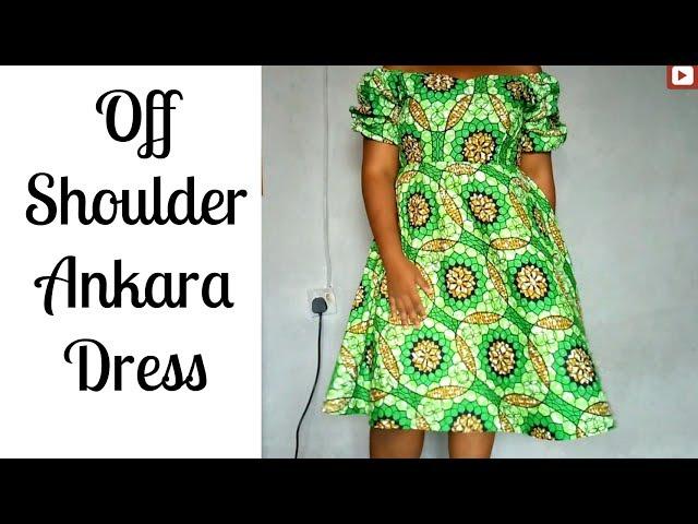 Ankara off shoulder dress  | Aso ebi 2017