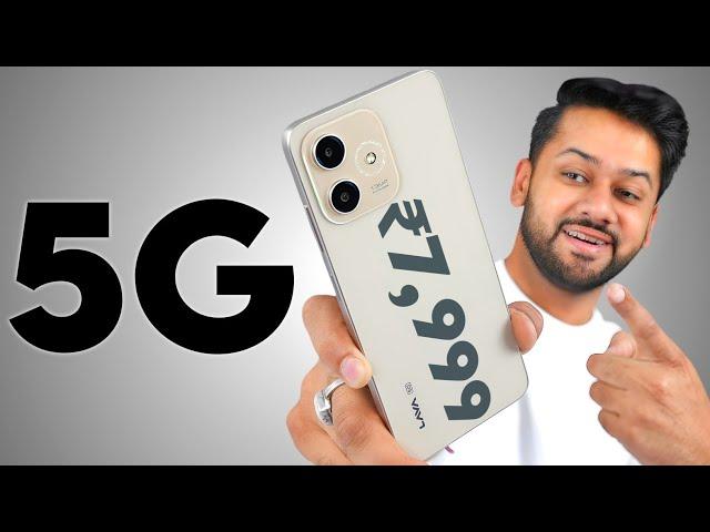 LAVA SHARK 5G Full Review – Best 5G Phone Under ₹10,000? | Clean Android 15, 4K Video, Unisoc T765!
