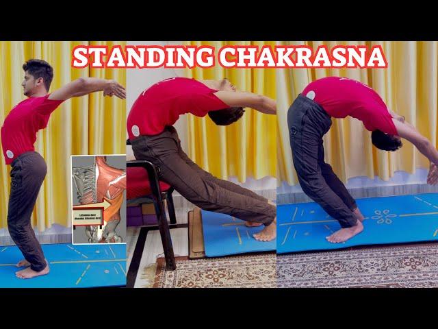 Step by step  Standing Chakrasana guided by Grand Master Shivam Sharma! #StandingChakrasana