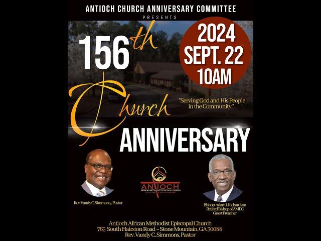 Antioch AMEC Live:  "Homecoming Worship Service"   Guest Speaker:  Bishop Adam J. Richardson