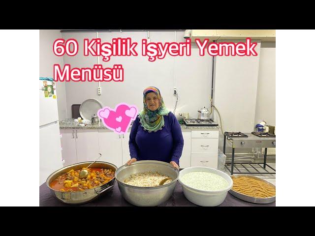 Annemden 4 Çeşit 60 Kişilik İşyeri Yemek Menüsü