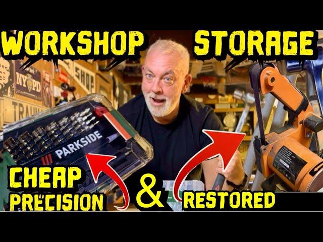 NEW PARKSIDE TOOLS - WORKSHOP STORAGE TIDY - TOOL RESTORATION ️