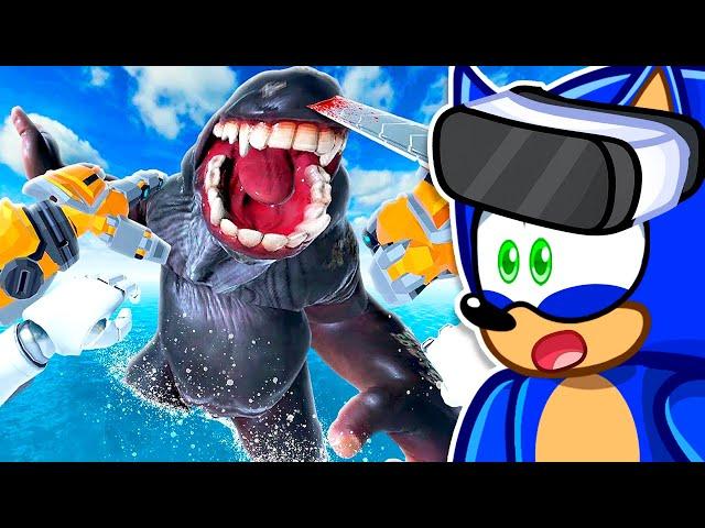 Sonic SLICES THROUGH Kaiju In VR