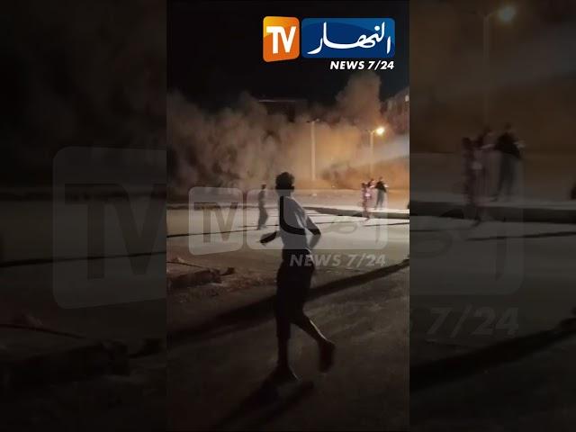 فيديو حصري لحظة سقوط عمارة ببشار