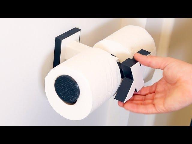 TP Pleaser | Always have the toilet paper fall the right way | Unnecessary Inventions